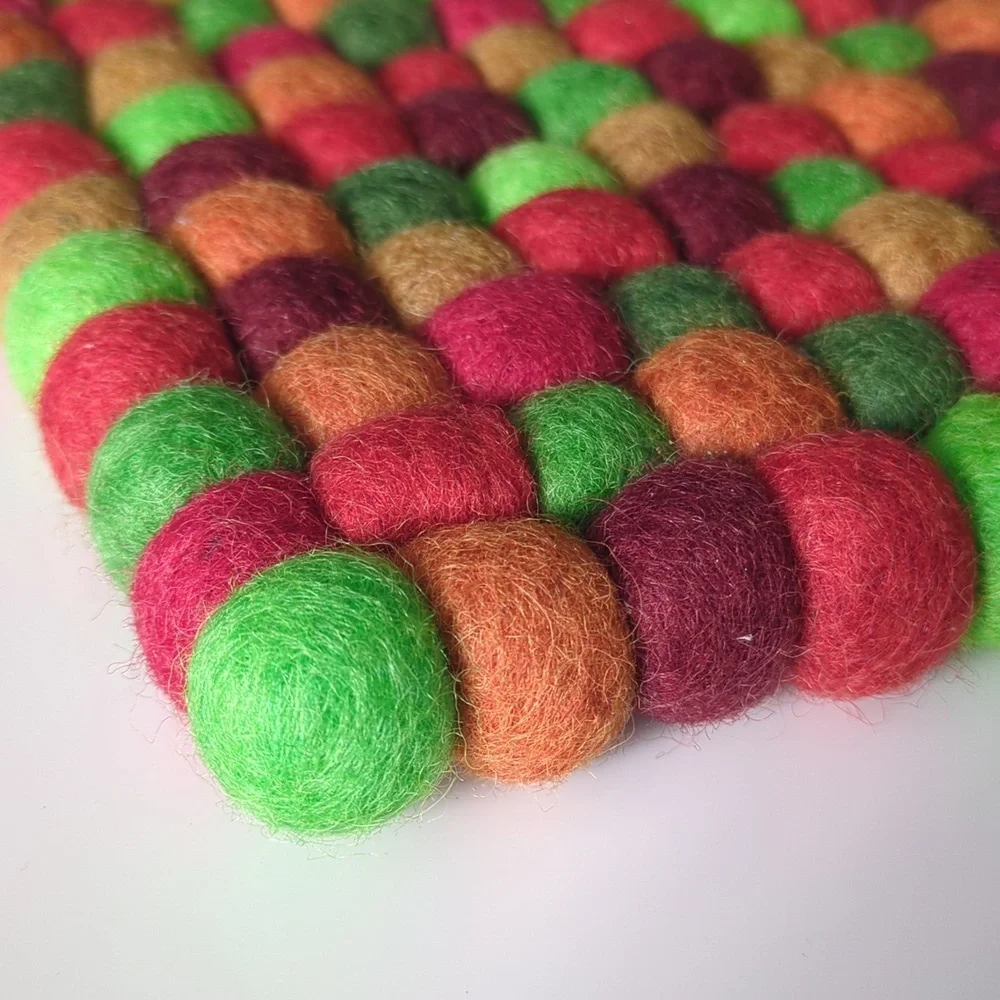 NWT Trader Joe's Handcrafted Felted Wool Trivet